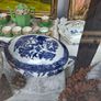 Antique Blue Willow Cauldron Image 2