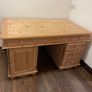 Oak Wood Executive Desk Image 6