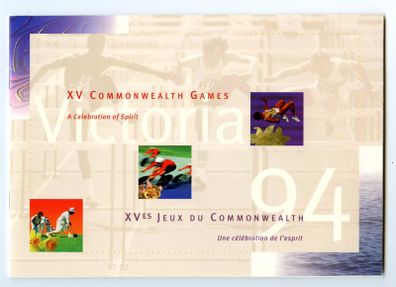 Canada 1994 XV Commonwealth Games Stamp Souvenir Booklet