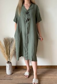 Linen Dress Size Uk 14