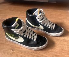 Black and White Nike Blazer Trainers Size 6
