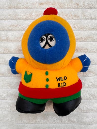 Vintage 90s Sports Kids Wild Kid Kenny South Park Plush Toy approx. 22 cm. Used Please see photos