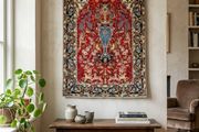 Fine Persian Qom Tree of Life Wool and Silk