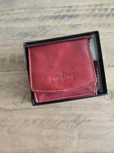 Tan leather wallet