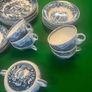 37 piece vintage willow dinner set Image 4