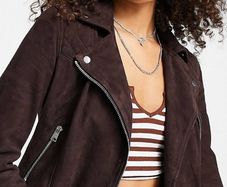 All Saints Suede Brown Jacket