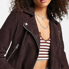 All Saints Suede Brown Jacket