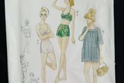 Vogue, vintage sewing pattern, 1960s  swimwear