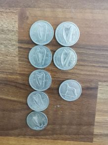 Irish sixpence 1928 & 1934
