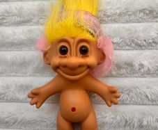 Vintage Russ Genie Harem Jeanie Troll Doll Belly Dancer approx. 11 cm. Used Please see photos