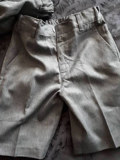 Grey short leg school trousers x 2