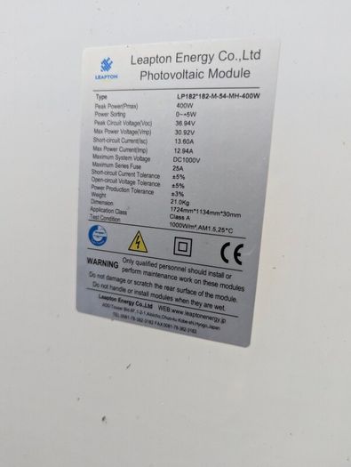 Solar panels