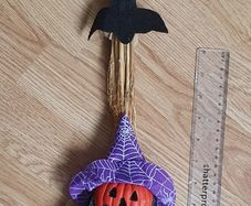 A Halloween Pumpkin Decoration - Size in Pictures