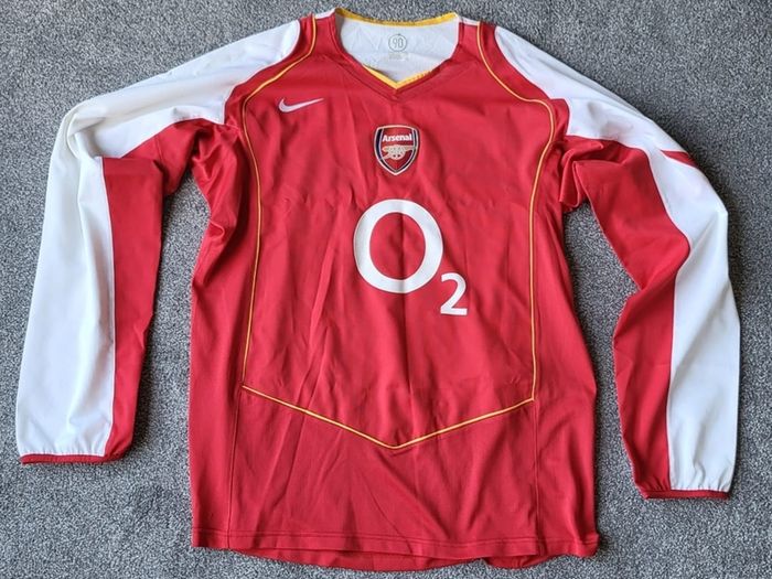 Long Sleeve Arsenal Home Jersey 04/05