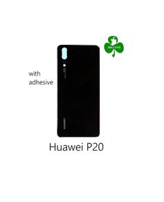 For Huawei P20 Back Battery Cover Rear Glass Panel Case Original Black New