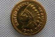 US Miniature 24K Gold Plated Token