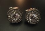Silver/Diamonique Cufflinks