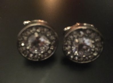 Silver/Diamonique Cufflinks