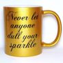 Personalised Golden Sparkling Mug Image 2