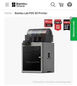 (New+unopened) Bambu Lab P2S 3D Printer w/AMS Pro