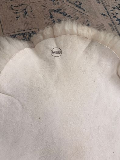 Authentic sheepskin rug large
