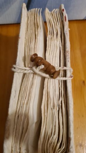 Beautiful Hand Made Thailand Photo Album Elephant Cover With Rustic Paper.