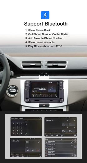 RCD360 Plus 187B MIB Radio RCD360 PRO Android Auto Carplay Maps For Volkswagan VW Golf 5 6 Jetta MK5 MK6 Tiguan CC Polo Passat 6RD035187B RCD330