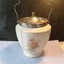 Fabolous Hand painted Victorian Stoneware Biscuit Barrel Image 2