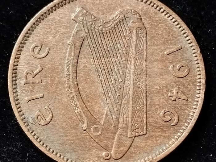 Ireland - 1946 - Half Penny - EF - KM.10 - [515]