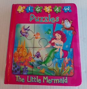 New little mermaid childs jigsaw book and dress up sticker book
