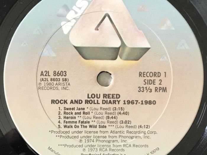 Lou Reed - Rock And Roll Diary 1967-1980, Vinyl, 2xLP, 1980, USA