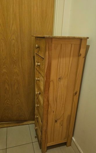 Wood Tallboy Drawer Chest / Cabinet