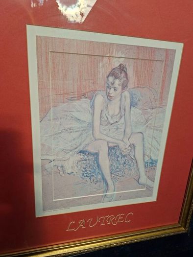 Framed Lautrec Print