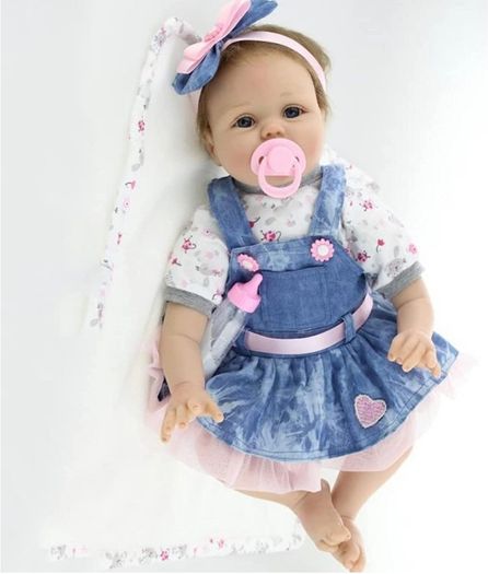 Realistic 22''/55cm Reborn Baby Dolls Real Life Soft Silicone Vinyl Reborn Dolls Lifelike Reborn Toddler Girls Handmade Boy Girl Toy (FREE POSTAGE)