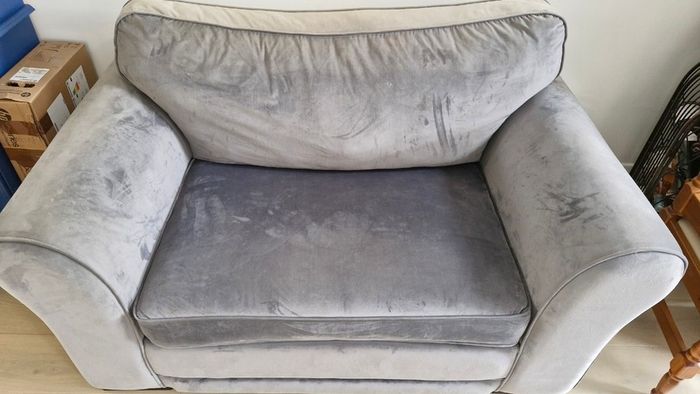 2 seater grey sofa