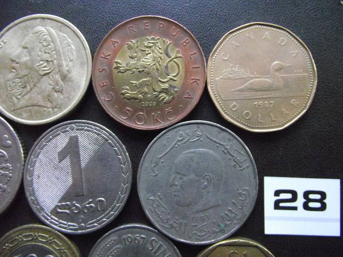 16 Old Coins From Worldwide (1967-2009)