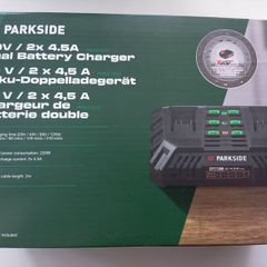 Parkside 2 Port 4.5A X20V Dual Fast Charger