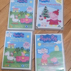 Free Peppa Pig DVDs x4