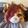 Fursuit head- posable ears and neck fur Image 4