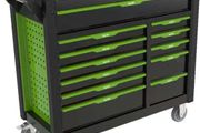 12 Drawer Tool Chest On Strong Castor Wheels &amp; With Tools