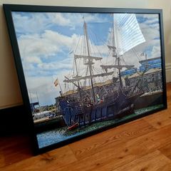 IKEA Jiskbo Frame with Tall Ship Print