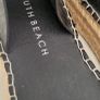 SOUTH BEACH black woven straw sole sandals Sz 7 Image 2