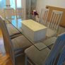 Glass Dining Table with chairs Image 2