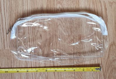 New - A Clear Zipped Make-up Bag - Craft Bag - Size in Pictures