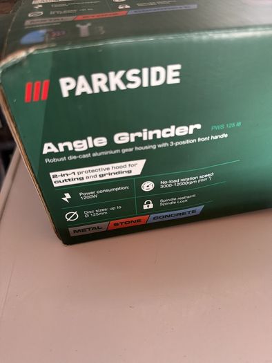 New parkside angle grinder