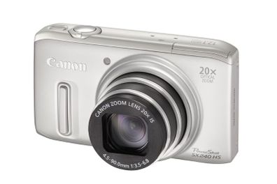 Canon PowerShot SX240 HS Digital Camera 12.1MP 20x Optical Zoom,  Silver