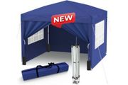 3x3m Popup Gazebo Marquee Party Tent Pavilion Blue with 4 Sides