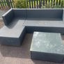 Beautiful Sturdy Polyrattan L Shaped Garden Patio Seating & Table Set - Can Deliver Image 3