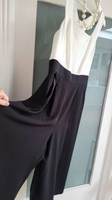 M&S Monochrome 3/4 length jumpsuit with pockets  Sz 12 Uk