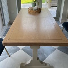 Dining table from NEXT extendable wood dinner kitchen extending